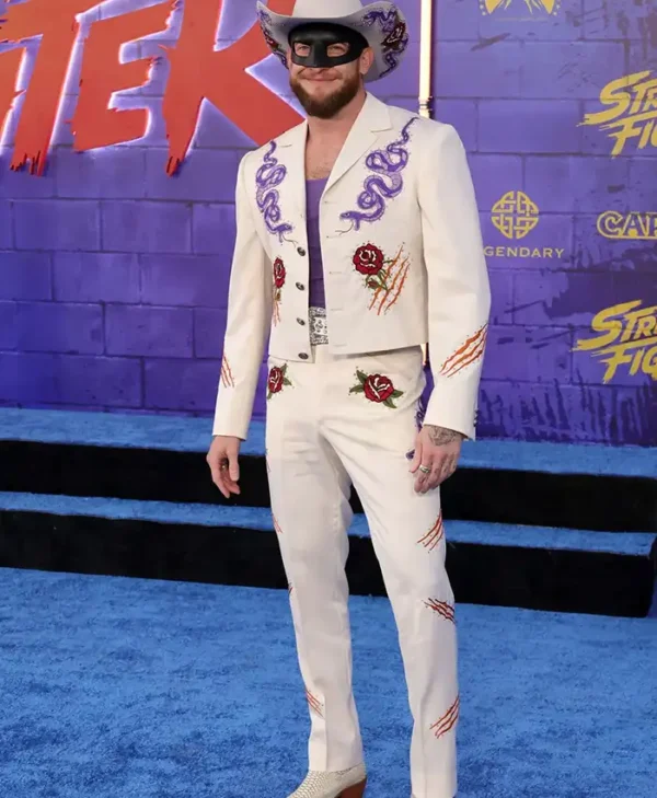 Orville Peck Vega Street Fighter 2026 Premiere White Suit
