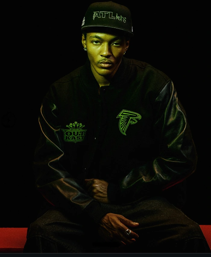 OutKast x Atlanta Falcons Black Bomber Jacket