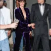 PFW Cara Delevingne Velvet Suit
