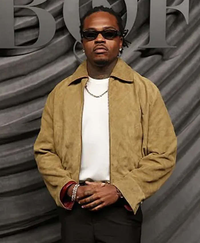 PFW Gunna Suede Jacket