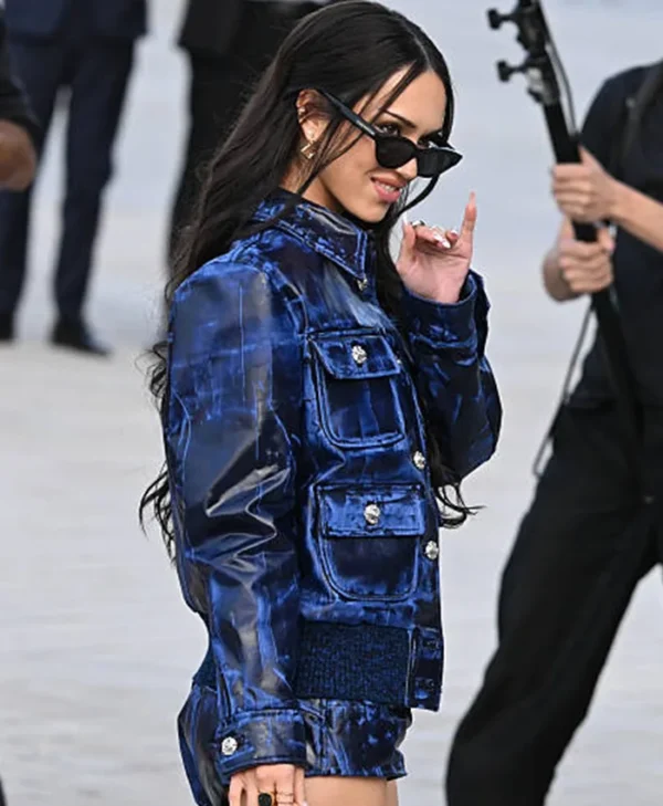 PFW Louis Vuitton Show Daniela Avanzini Blue Jacket