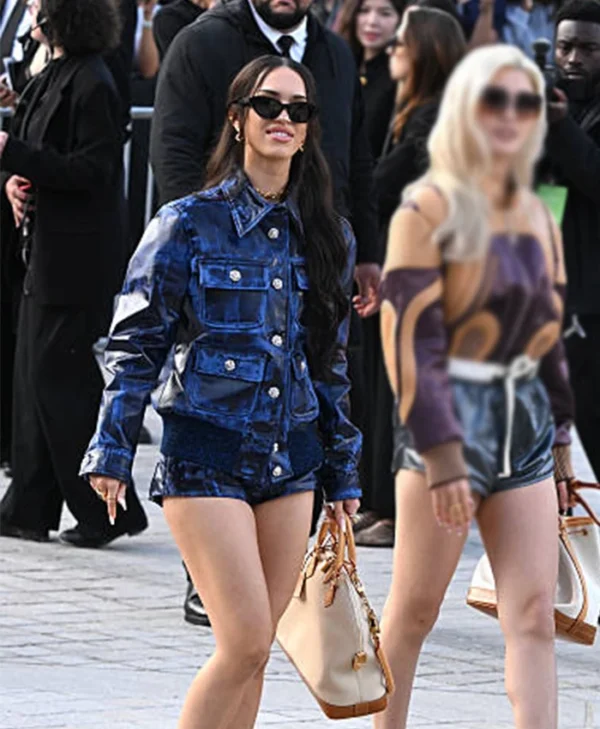 PFW Louis Vuitton Show Daniela Avanzini Blue Jacket