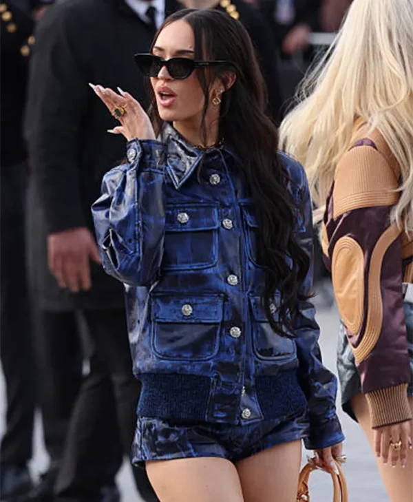 PFW Louis Vuitton Show Daniela Avanzini Blue Jacket