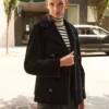 POLOGEORGIS X Black Wool Peacoat