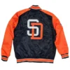 Padres Starter Full Snap Bomber Jacket
