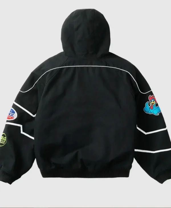 Palace Dascar Hooded Black Bomber Jacket