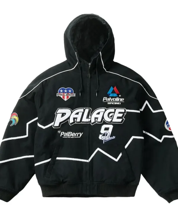 Palace Dascar Hooded Black Bomber Jacket