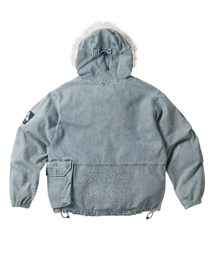 Palace Gore Tex Windstopper Indigo Denim Jacket