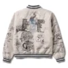 Paly Bolinas Grey Wool Blend Bomber Jacket