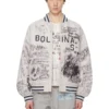 Paly Bolinas Heather Grey Zipper Bomber Jacket