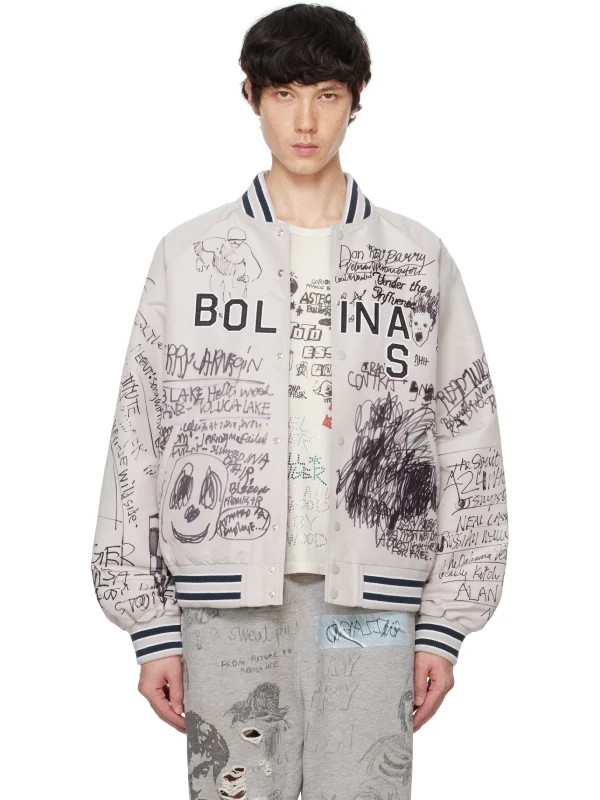 Paly Bolinas Heather Grey Zipper Bomber Jacket