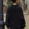 Parke Halloween Black Mockneck Pullover Sweatshirt
