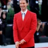 Patrick Schwarzenegger Crimson Red Suit Jacket 2026