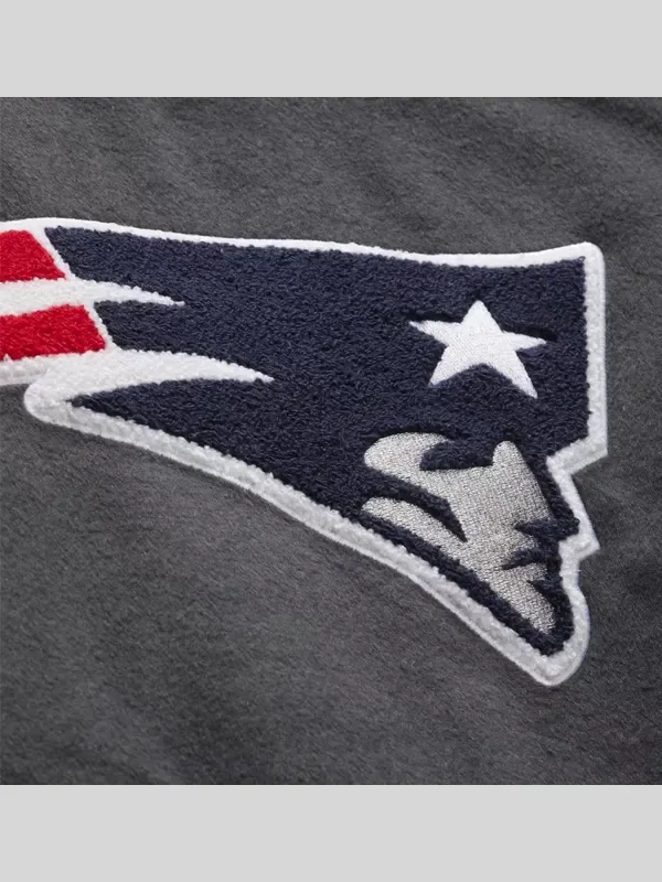 Patriots Legacy Made Navy Blue Wool Varsity Jacket