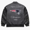 Patriots Wool and Leather Varsity Bomber Jacket