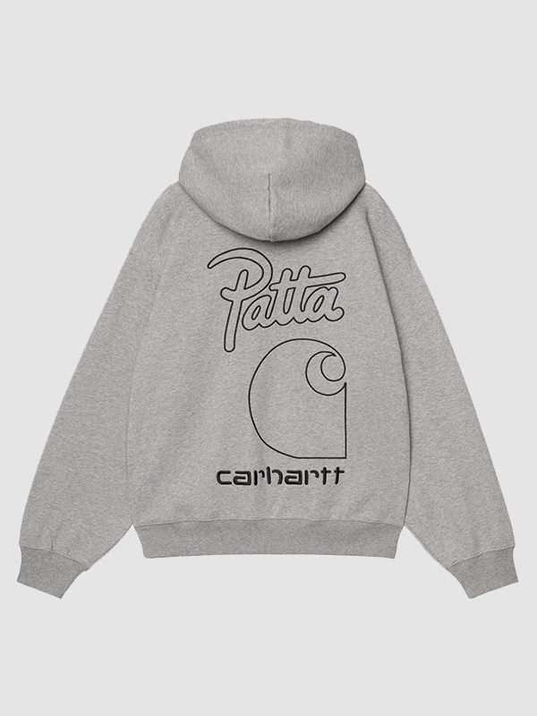 Patta Carhartt WIP Brown Fleece Pullover Hoodie