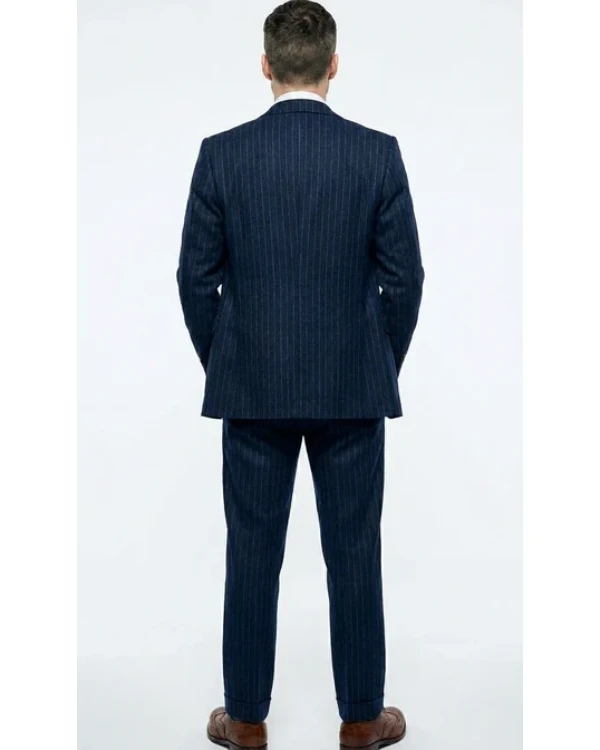 Peaky Blinders Cillian Murphy Pinstripe Wool Suit
