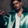 Pedro Sampaio NFL Rio Game Green Leather Jacket