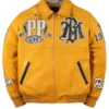 Pelle Pelle All Time Champions Yellow Leather Jacket