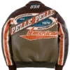 Pelle Pelle Brown Leather Motorsport Racing Coat