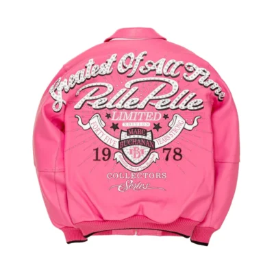 Pelle Pelle Greatest Of All Time Jacket Pink White