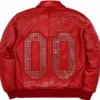 Pelle Pelle Opium Crossover Red Leather Coat