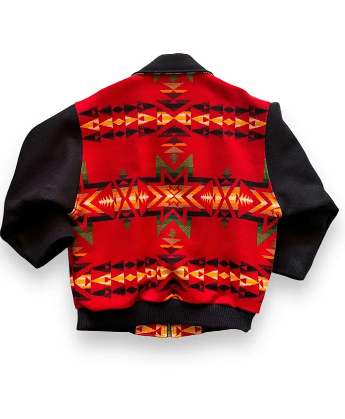 Pendleton High Grade Western Wear Red Wool Jacket