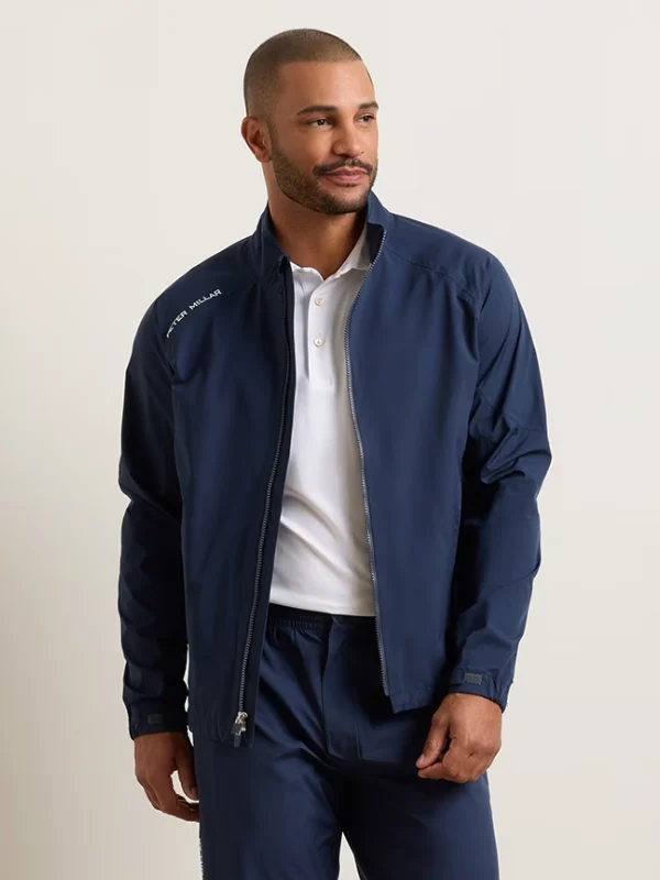 Peter Millar Navy Blue Rain Coat