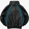 Philadelphia Eagles Black Leather Kru Track Jacket