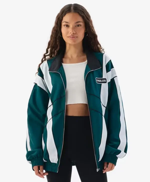 Philadelphia Eagles Off Season x NFL Midnight Green Windbreaker Jacket