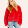 Philadelphia Phillies by Jill Martin Red Fur Jacket