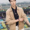 Phuwin Tangsakyuen 2026 Singapore Grand Prix Beige Jacket