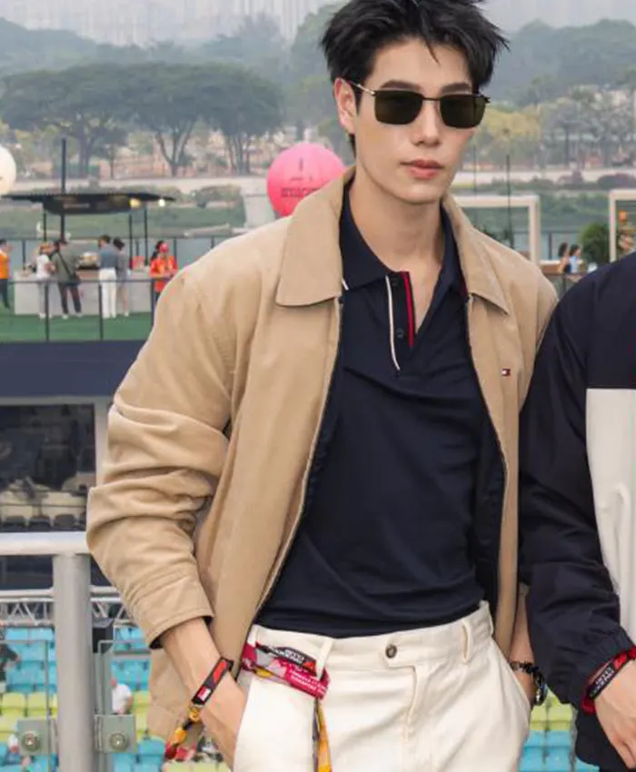 Phuwin Tangsakyuen 2026 Singapore Grand Prix Beige Jacket