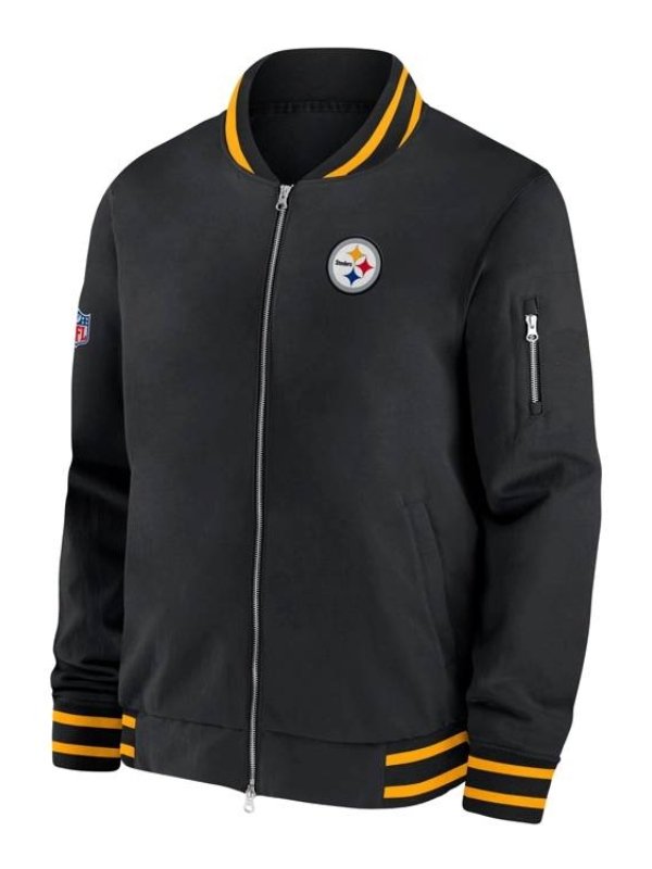 Pittsburgh Steelers Nike Sideline Coach Bomber Jacket