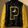 Pittsburgh Steelers Sequin Bomber Jacket
