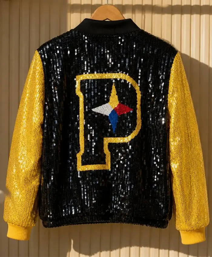 Pittsburgh Steelers Sequin Bomber Jacket