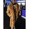 Playboi Carti Golden Fur Coat