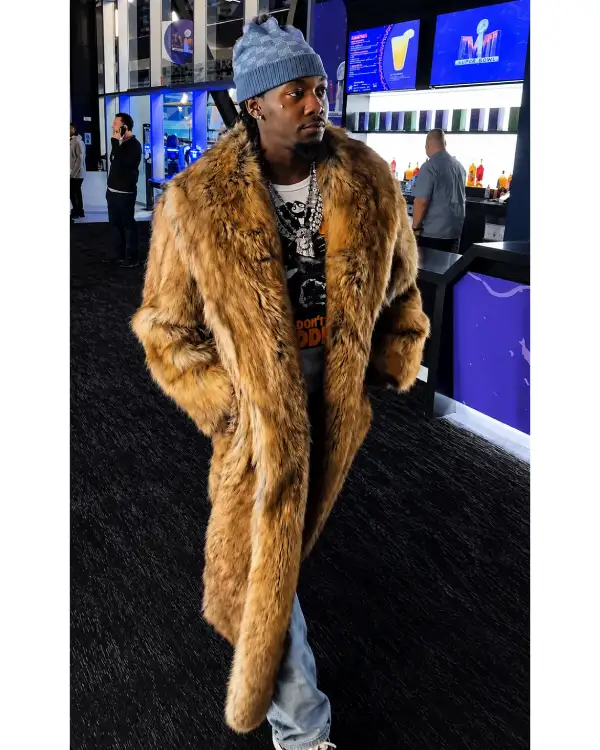 Playboi Carti Golden Fur Coat