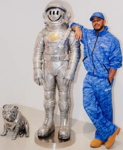 Plus 44 Lewis Hamilton Blue Camo Tracksuit