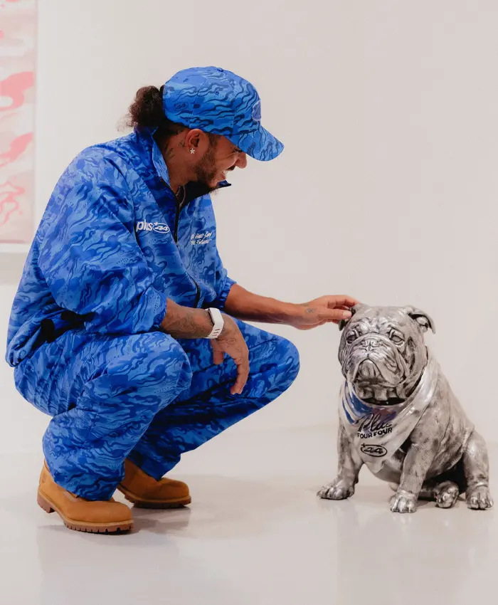 Plus 44 Lewis Hamilton Blue Camo Tracksuit