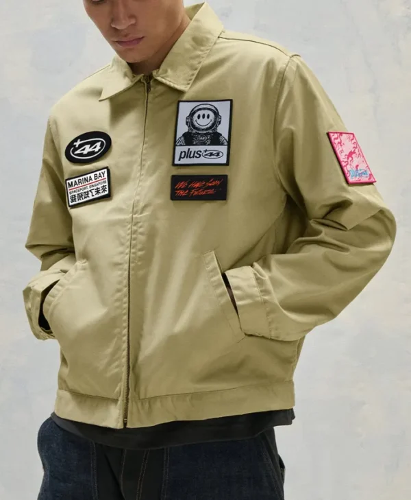 Plus 44 Patch Utility Jacket Sand Khaki
