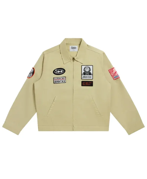 Plus 44 Patch Utility Jacket Sand Khaki