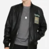 Pokemon Black Fire Dragon Leather Jacket