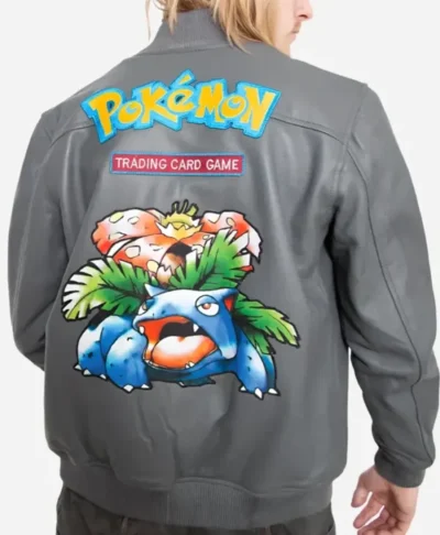 Pokemon Venusaur Tropical Bloom Toad Leather Jacket