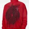 Portland Trail Blazers Nike Red Woven Basketball Jacket