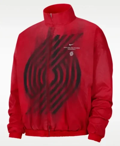 Portland Trail Blazers Nike Red Woven Basketball Jacket