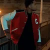 Power Book II Ghost S04 Tariq St. Patrick Red Varsity Jacket