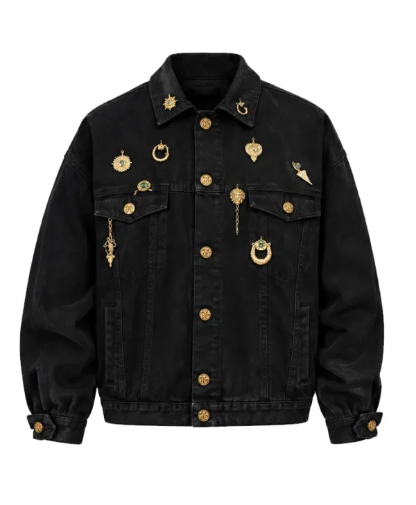 Queen Latifah The Voice Season 30 Black Denim Jacket