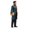 Raymond Gunn Ray Gunn Teal Blue Trench Coat