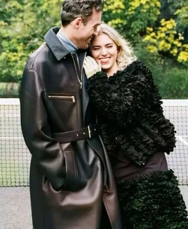 Rivals S02 Rupert Campbell Black Leather Trench Coat